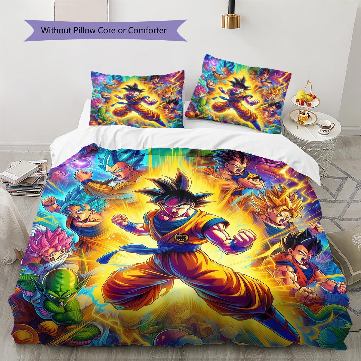 

Dragon Ball Mystic Bedding Set Soft Microfiber Duvet Cover Fashion Bedding for Bedroom Decor 135x200cm