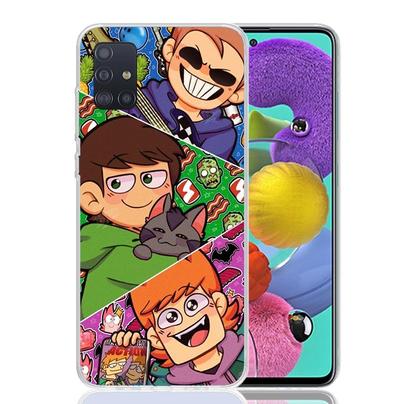 Anime Cartoon Eddsworld Phone Case for Samsung Galaxy A52 A51 A50S A12 A22 A32 A72 A10S A30S A31 A71 Note 20 Ultra 10 Plus S10 G