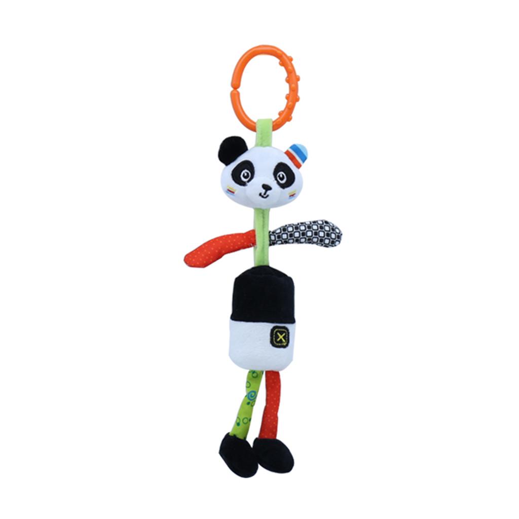 Cartoon Baby Infant Animals Stroller Bed Hanging Bell Rattles Plush Doll Toys