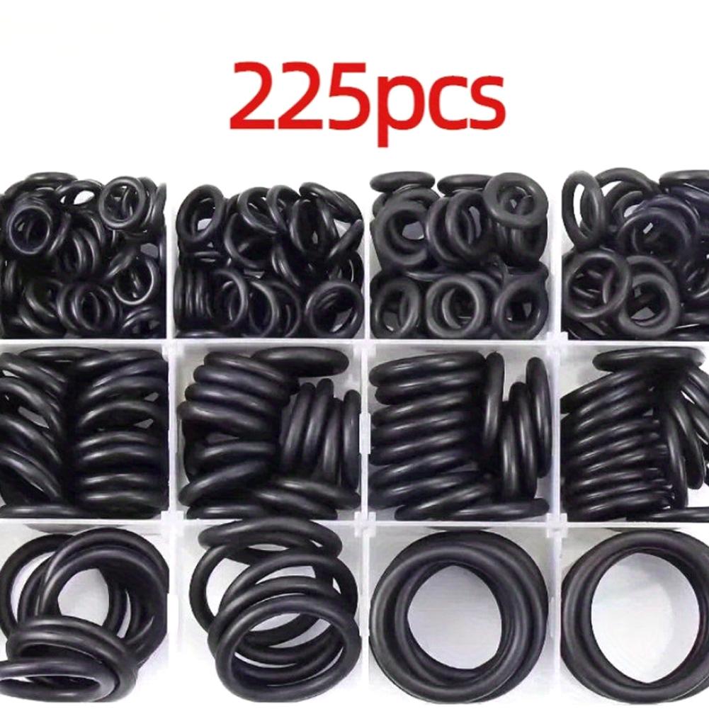 

225pcs Rubber O-rings for Faucet, Hose, Valve, Water & Oil Proof Seals, Washer Combo Set, Universal Plumbing Accessories