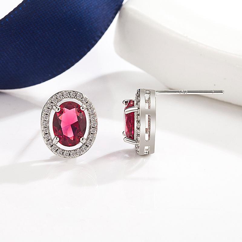 New 925 Sterling Silver Earrings Fashion AAA Zircon For Women Exquisite Student Girlfriend Jewelry Accessories Wedding PartyGood Product