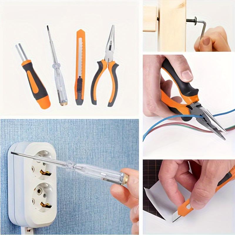 Multi-tool Kit, Home and Car repair hand kit - durable steel hand tools, a combination of essential hardware accessories, no assembly required