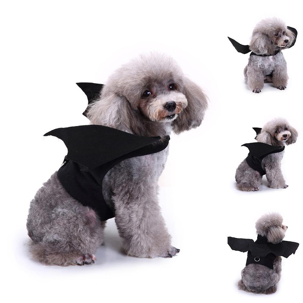 

Хэллоуин Собака Летучая Мышь Одежда Бабочка Наряды Для Домашних Животных Черный