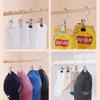 Multi Purpose Stainless Steel Clothes Pins with Hooks Windproof Drying Clips for Socks Hats