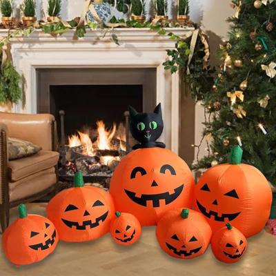 230cm Halloween aufblasbare gestapelte Kürbisse Requisite aufblasbare Dekoration AU 220V Adapter entzückend für