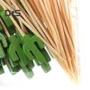 100 Pcs Food Picks Disposable Bamboo No Harm Cactus Shape Salad Sticks for Banquet