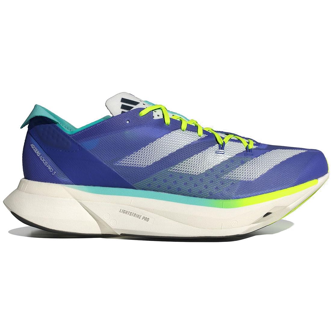 

Adidas Adizero Adios Pro 3 M, Cobalt Blue/Zero Metallic/Lucid Lemon, ID3635, Size 28.0cm