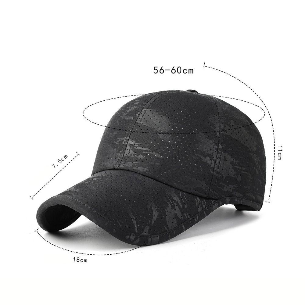 Breathable Perforated Summer Sun Hat Sun Protection Travel Sports Hat  For Women Men