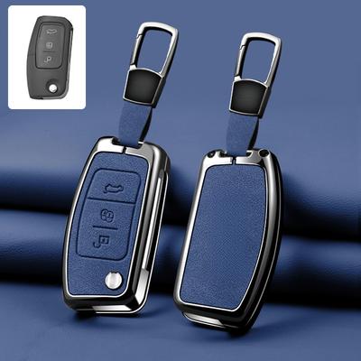 For Ford Focus 2 Mk2 Fiesta Mondeo Galaxy Falcon Territory Ecosport Kuga Escape Car Key Case Cover Shell Keychain Accessories