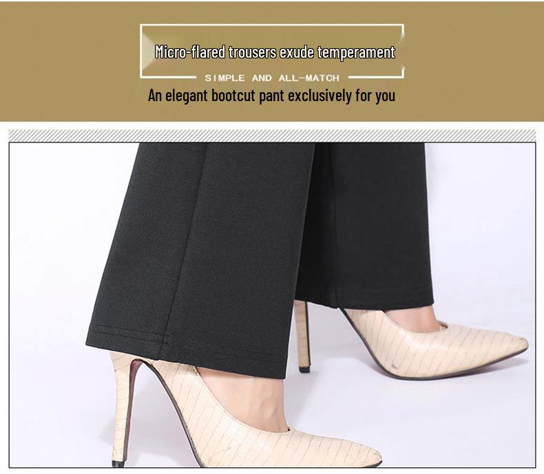 2023 Women's Micro Flare Trousers - Spring/Autumn Women's Clothing