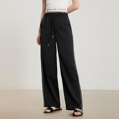 Ge Jin Women's Wide-Leg Straight Casual Trousers