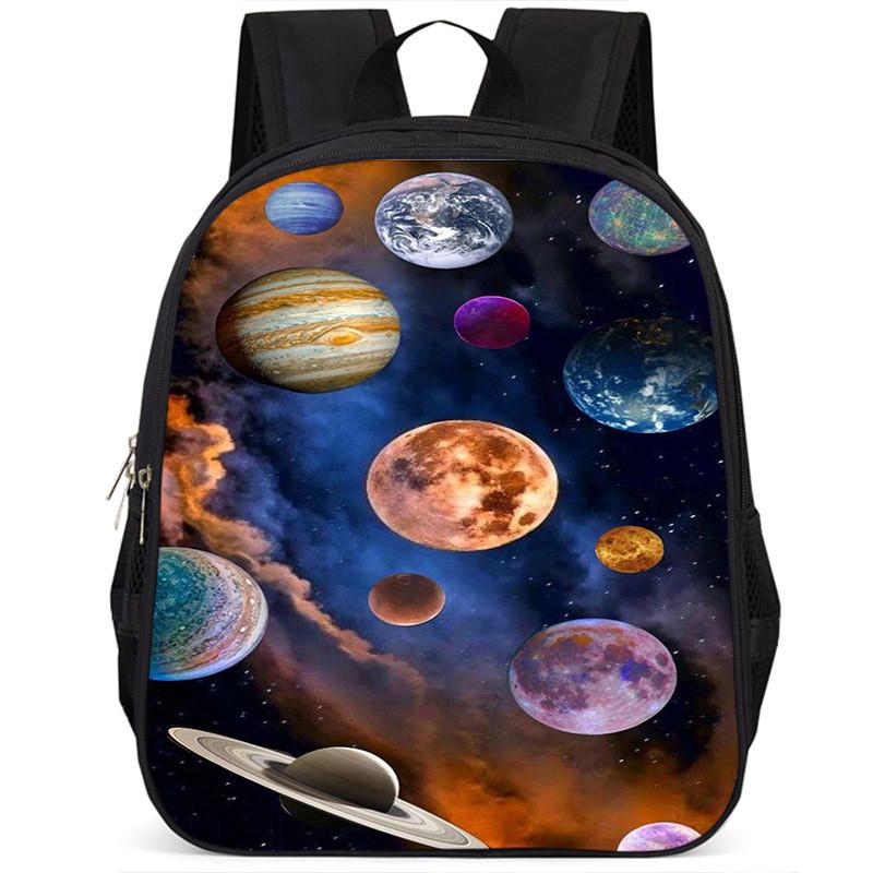 Spacious 15-inch Lightweight Oxford Cloth Backpack For Kids Unisex School Bag