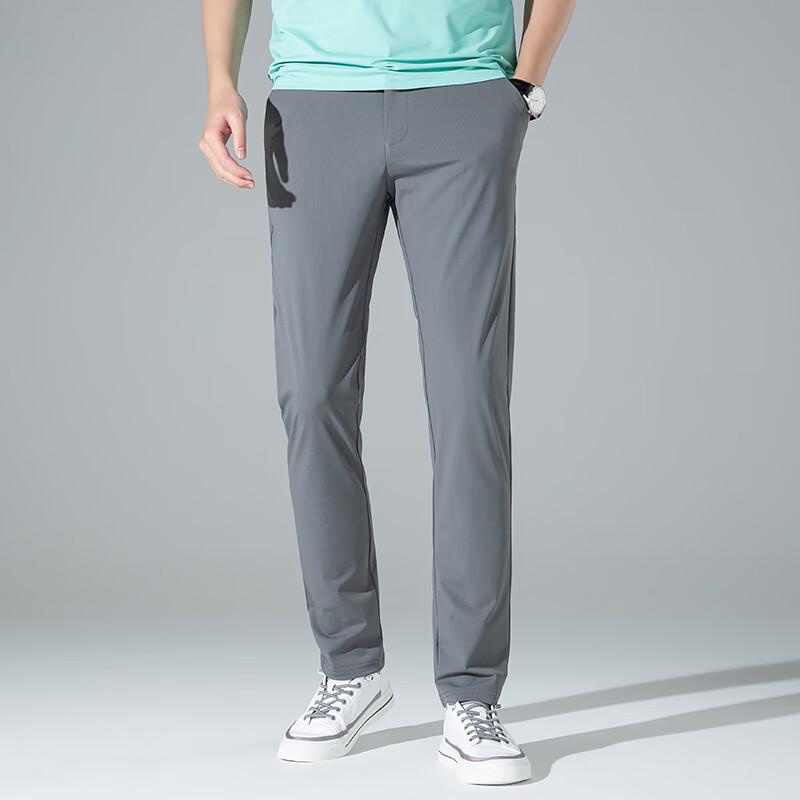 

Firstview Men s Elastic Plaid Business Casual Trousers 31