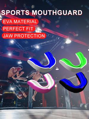 4Pcs Sports Mouthguard Mouth Guard Mouthguard Slim Fit for Football Wrestling Hockey Lacrosse Boxing for Contact Combat Sport