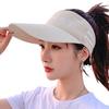 Sun Hat Women's New Hat Summer Face Cover UV Protection Spring and Autumn Empty Top Sun Protection Sun Hat