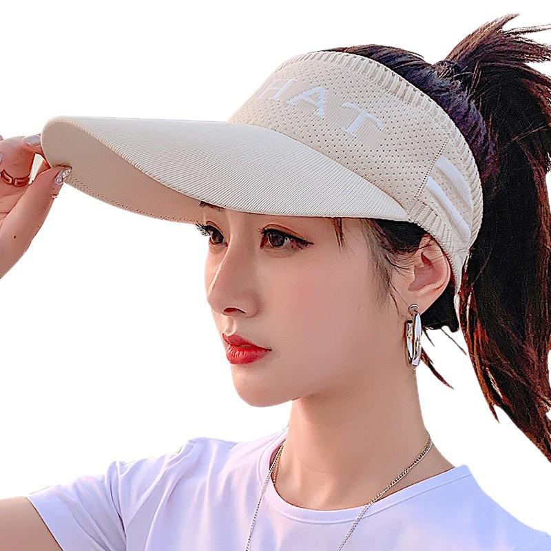 Sun Hat Women's New Hat Summer Face Cover UV Protection Spring and Autumn Empty Top Sun Protection Sun Hat