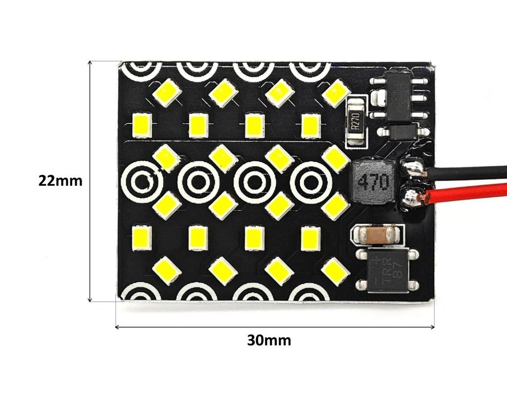 2 Stück Panel 24 LED 12V W5W, T10, C5W, SV8.5, BA9S, T4W ​​CANBUS 1000lm weiß stark Off-Road