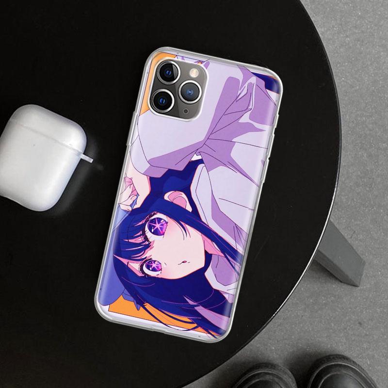 Japan Anime Oshi No Ko Phone Case Cover for iPhone 11 12 13 Mini 14 15 Plus 16 Pro Max 17 Air 7 8 + SE Art Customized Fundas 11