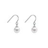925 Sterling Silver Imitation Pearl Stud Earrings - Elegant, High-End Winter 2023 Style for Women