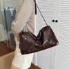 Handtasche mit großer Kapazität, modisch glänzend, Damen Herbst und Winter, neue Mode, Kissen-Tasche, einfache Schulter-Umhängetasche