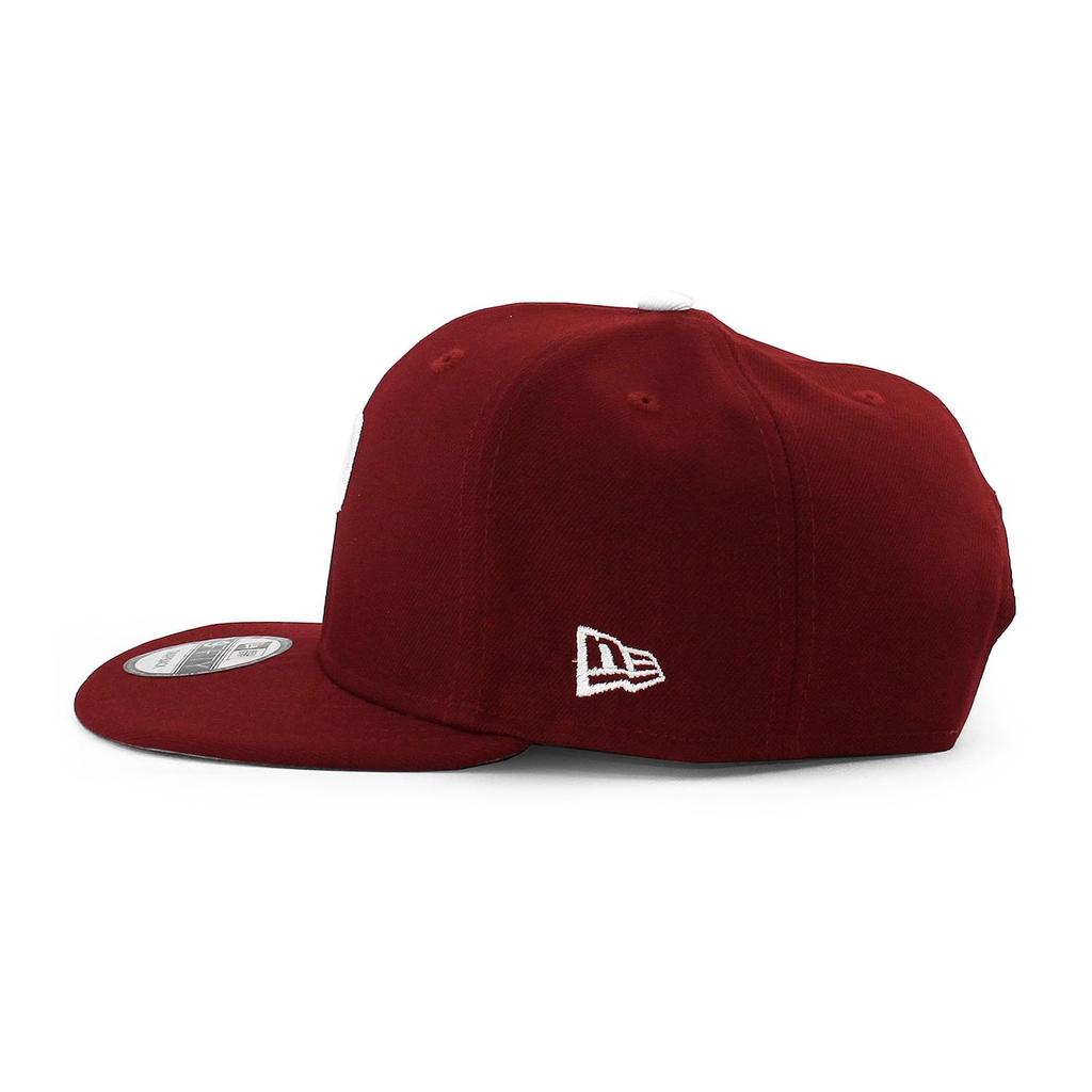 Cap 9FIFTY Snapback Philadelphia Phillies MLB TEAM BASIC SNAPBACK CAP MAROON PHILADELPHIA PHILLIES Maroon 950 Hat [New Era] [Used]