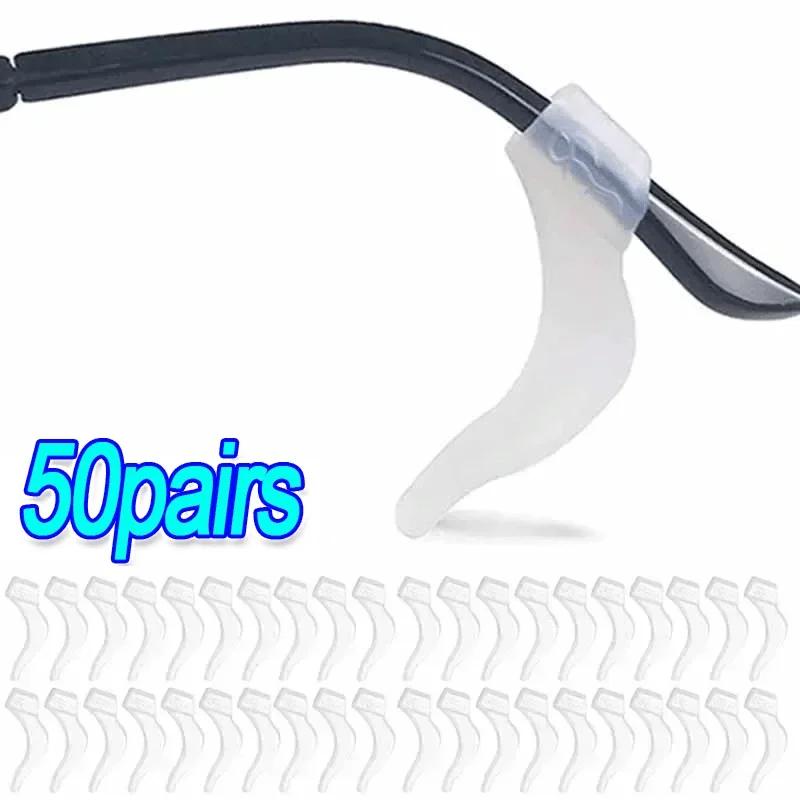 20/100pcs Silicone Anti-slip Ear Hook for Glasses Elastic Grip Temple Tip Stoppers Holder Eyeglasses Eyewear Retainer Holders
