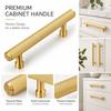 Brushed Gold Cabinet Handles Surface Mounted Cupboard Handles New Drawer Pulls  Drawer Hardware