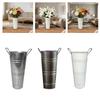 Vasos Metálicos Galvanizados para Floricultura Decoração Rústica de Fazenda Balde de Flores Suporte de Flores de Lata Rústico para Plantas Cortadas Decoração de Casa