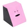 Face Bank Chidren Funny Coin Eating Money Saving Collection Piggy Bank Birthday Gift Toy DecorationPink