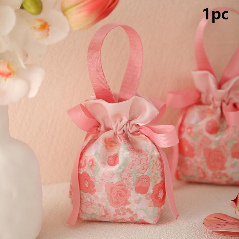 

Свадебный пакет для конфет Портативный тканевый мешочек на шнурке Подарочный пакет для вечеринки Свадебный пакет для угощений Ручной мешочек для хранения ювелирных изделий