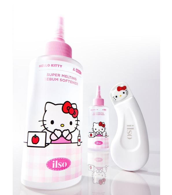 ILSO Super Melting Sebum Softener Hello Kitty Set | Pore Care Kit with Blackhead Tool & Cotton Pads