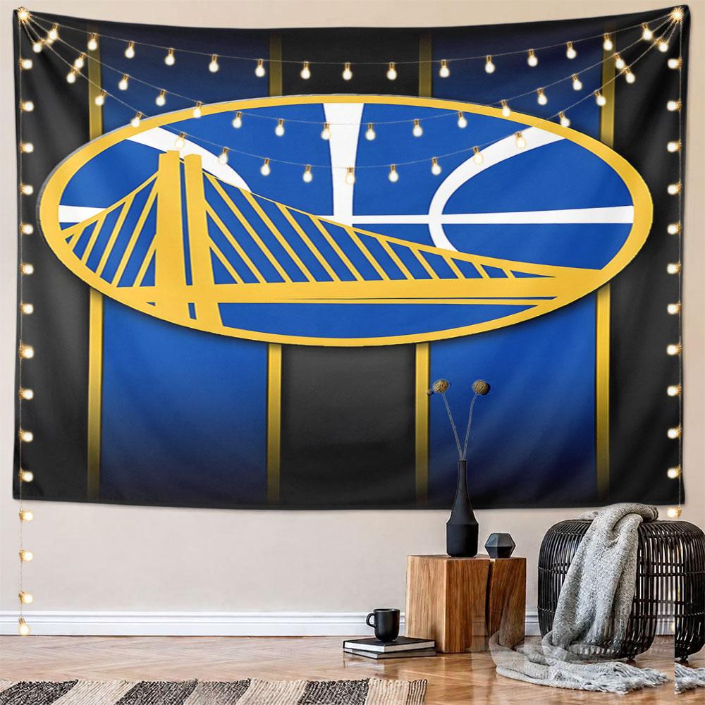 Golden Gate Bridge Logo Design Pattern Wall Hanging Tapestry Decorative Tapestry Home Decor for Bedroom and Living Room