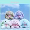 Charming Pink Plush Bunny Keychain Fluffy Heart Decor Soft Toy For Kids And Adults