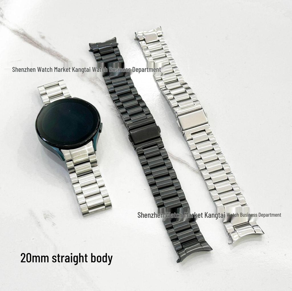 Compatible Stainless Steel Band for Samsung Galaxy Watch 7/6 Classic – Three-Bead Integrated Design