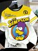 2026 Women's Men's Jersey Casual Streetwear Top Fashion Y2k Tee Summer The Simpsons Cartoon Graphic Printed T-Shirts