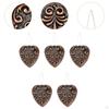 5 Pieces Craft Needle Threader Set Sewing Accessories Metal Heart Shape Organizer Holders