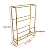Golden Multi-Layer Metal Display Rack