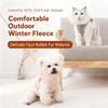 Winter Plush Dog Harness & Leash Set - Adjustable Vest-Style Pet Harness with Warm Padding, Pet Harness Vest for Small Dogs