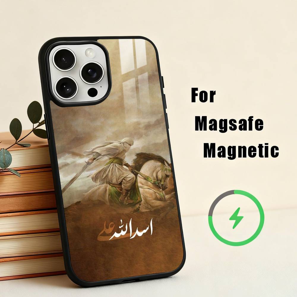 I-Imam Hussain S-Shia Ali-I  Phone Case For iPhone17,16,15,14,13,12,11 Plus,For Magnetic Wireless Charge Cover