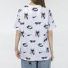 Nike Nsw Bf Dog Aop Casual Sports All-Over Print Breathable Short Sleeve T-Shirt Women Tops White DJ1833-100