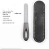 Stainless Steel Diamond Grit Nail File Hypoallergenic Durable Manicure Tool for Natural Acrylic Gel Nails Grooming