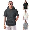 Men's Hooded Short-Sleeve T-Shirt Casual Sports Top