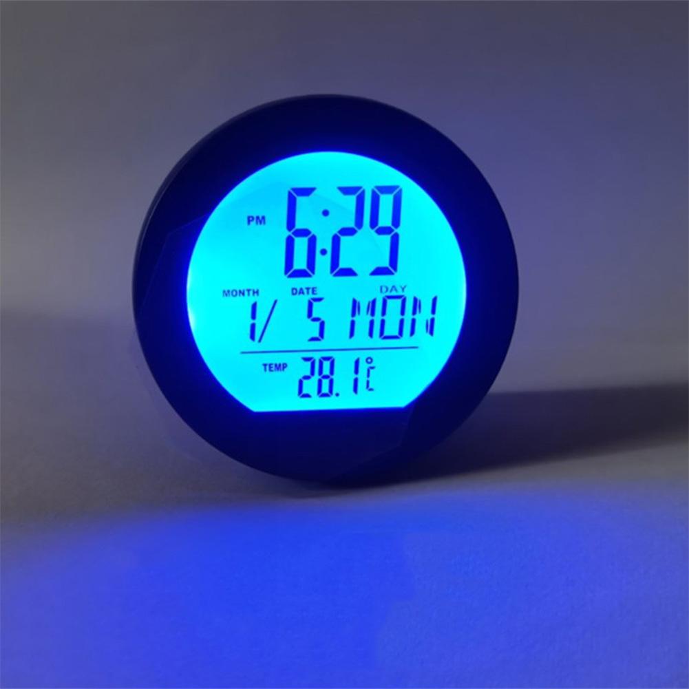 Car Digital Thermometer Clock, Multifunctional Dashboard Clock With Temperature Display High-precision, Vehicle LED Backlight Digital Dashboard Clock