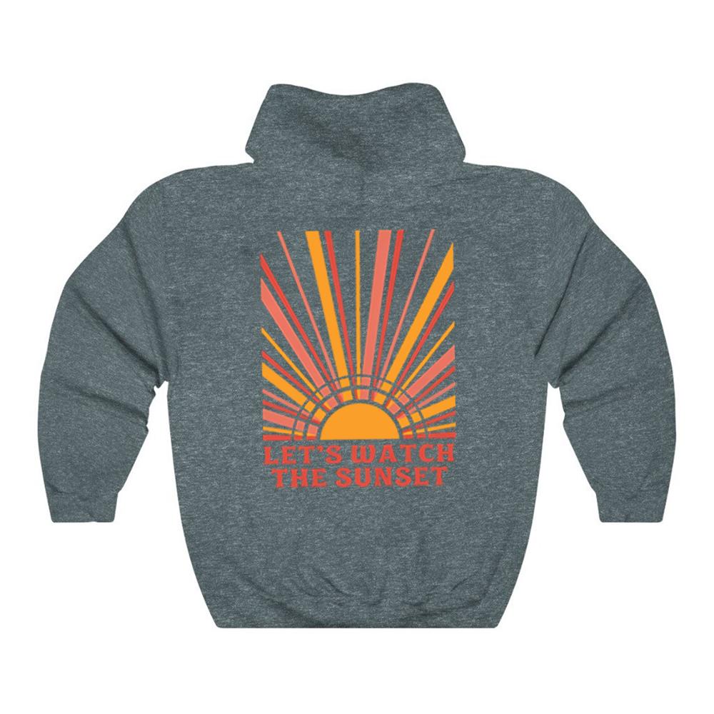 

Давайте посмотрим на закат Толстовки Preppy Y2k Hoodie Preppy Одежда Эстетическая одежда Пляжные закатные эстетические толстовки Толстовка XXXL