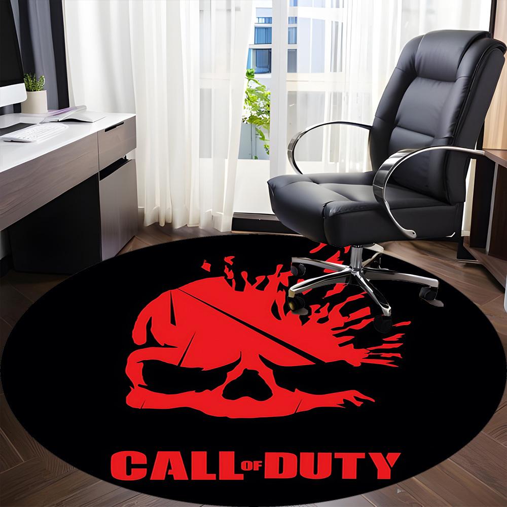 1pc Call of Duty Office Round Area Rug,  Under Office Chairs Bedroom Living Room Home Decor a0926103