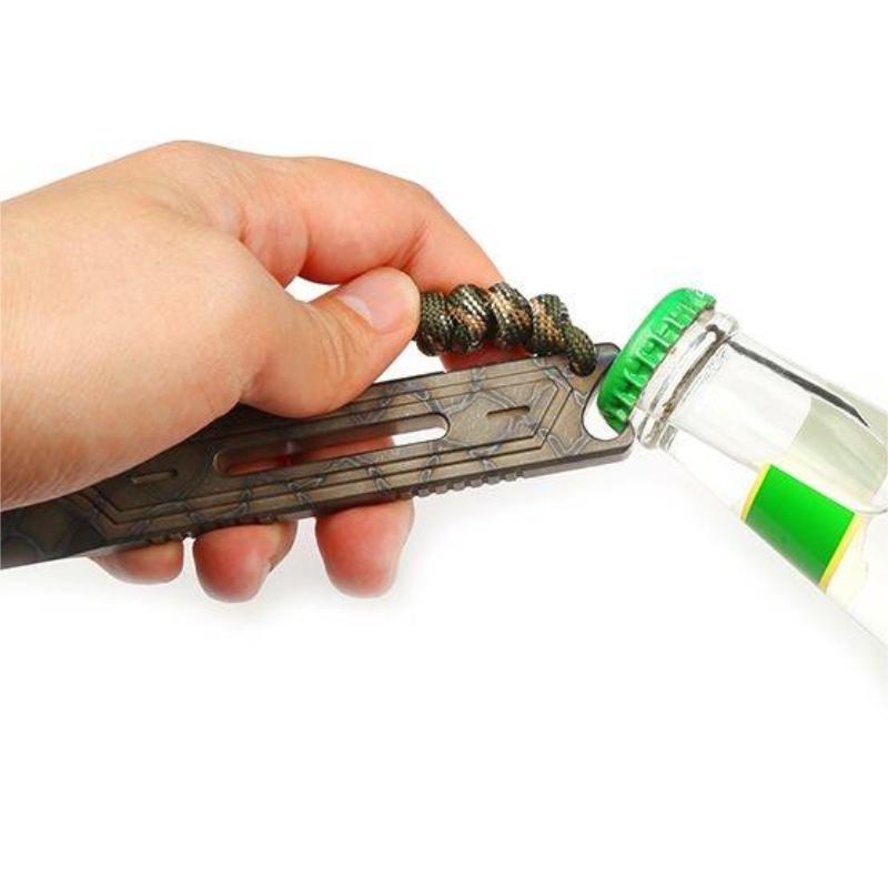 130mm Titanium Alloy Crowbar High Hardness Bottle Opener Multifunctional Pocket Pry Bar Nail Puller EDC Tacticals Tool Car Gifts