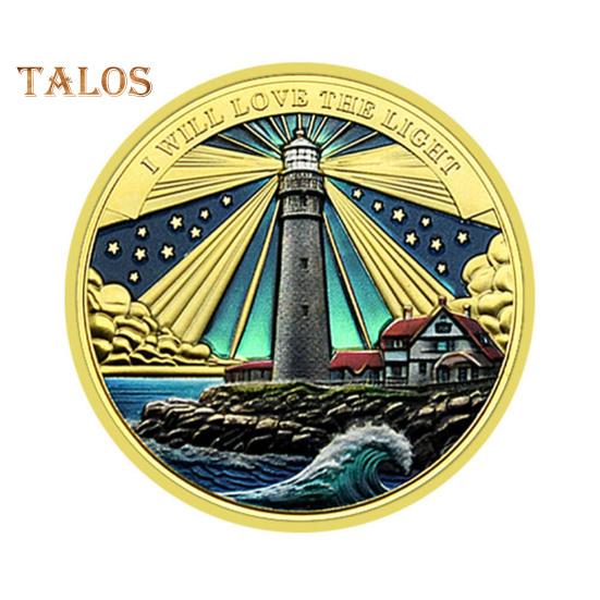 Lighthouse Ocean Coin Metal Collectible Coin Inspiring Long Voyage Travel Souvenir Coin for Self Collection Commemoration