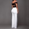 Casual High Women Waist Flare Wide Leg Long Pants Summer Fashion 5 Color