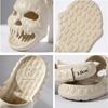 Fashion New Personalized Skull Design Slippers for Men 2025 Summer Fun Novelty Slides Thick Sole Platform Beach Non-slip Women Sandals