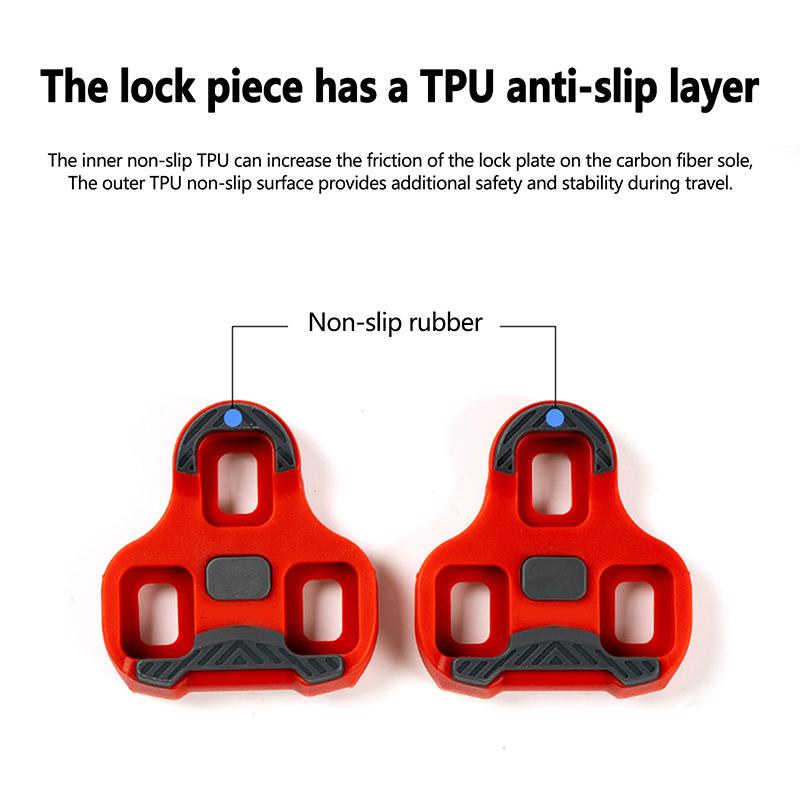 

Bike Cleats For Road Bicycle Pedals Cleat Self-Locking 0/4.5/9 Degree Cycling Shoes Cleats Pedal Clip чёрный